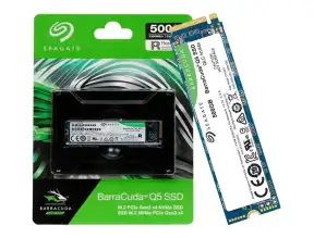 Disco Solido Ssd M.2 Pcie Seagate 500gb Barracuda Q5 2280, Gen3, Nvme, Unidad Interna Estado Solido, Para Pc, Laptop, Lectura 2300mb/s (zp500cv3a001)