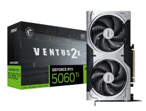 Tarjeta De Video Msi Rtx 5060 Ti 16gb Ventus 2x Oc Plus Gddr7 (rtx5060ti 16g Ventus 2x Oc Plus) Geforce Nvidia, 128 Bits, 2 Ventiladores 