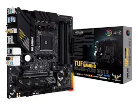 Placa Madre Asus B550m-plus Tuf Gaming Wifi Ii (90mb19y0-m0eay0) Amd Ryzen Am4, Ram Ddr4 Buss 4866oc Mhz, Rgb