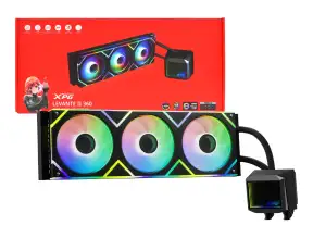 Sistema De Enfriamiento Liquido Xpg Levante 360 Ii Full Rgb ( Levanteii360-bkcww ) Bomba Espejo Infinito- Fan Argb | Am5 - 1700 -