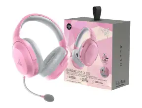 Auricular Inalambrico Razer Barracuda X 2022 Gaming (rz04-04430300-r3u1) Con Microfono, Interfaz Bt, Rosado C/ Blanco