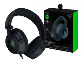 Auricular Razer Kraken V4 X Nasa (rz04-05180100-r3u1) Con Microfono, Interfaz Usb, Negro