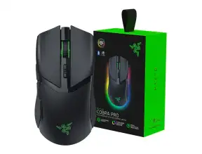 Mouse Inalambrico Razer Cobra Pro (rz01-04660100-r3u1) 30.000 Dpi, 10 Botones, Receptor Usb, Usb C, Bt, Rgb, Negro