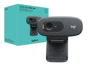 Camara Web Logitech C270 Hd (960-000694) Hd 720p / 30 Fps, MicrÓfono Incorporado, Negro
