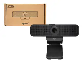 Camara Web Logitech C925e (960-001075) Fhd 1920 X 1080, 2 MicrÓfonos Incorporados, 3 Megapixeles, Negro