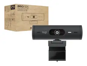 Camara Web Logitech Brio 505 (960-001515) Fhd 1920 X 1080, MicrÓfono Incorporado, Conexion Usb C, 4 Megapixeles, Lente De Cristal, Grafito