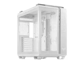 Case Asus Tuf Gaming Gt502/wht/tg S/fuente (90dc0093-b08000) Panel De Vidrio, Blanco 