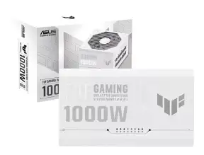 Fuente De Poder Asus 1000w Tuf Gaming 1000g (90-tuf-gaming-1000g-white) Atx, 80 Plus Gold, Modular, Blanco