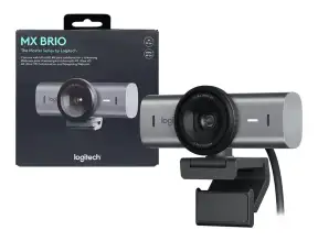Camara Web Logitech Mx Brio Pro 700 (960-001548) 4k 3840 X 2160, MicrÓfono Incorporado, Conexion Usb C, Negro