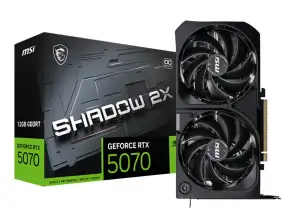Tarjeta De Video Msi Rtx 5070 Shadow X2 Oc 12gb Gddr7 (90msig5070-12s2c) Geforce Nvidia 192 Bits, 2 Ventiladores