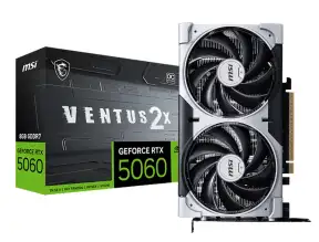 Tarjeta De Video Msi Rtx 5060 8gb Ventus 2x Oc Gddr7 (rtx 5060 8g Ventus 2x Oc) Geforce Nvidia, 128 Bits, 2 Ventiladores