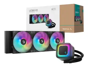 Sistema De Enfriamiento Liquido Deepcool Le360 V2 (r-le360-bkammc-g-2) 3 Ventiladores, 360mm, 2da Gen. Bomba, Led Argb