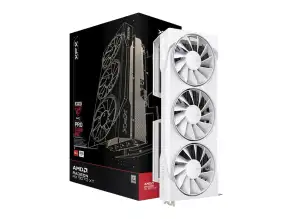 Tarjeta De Video Xfx Rx 9070xt 16gb Swift (rx-97tswf3w9) Radeon Gddr6 256 Bits, 3 Ventiladores, White