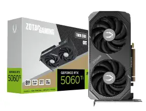Tarjeta De Video Zotac Rtx 5060 Ti 8gb Twin Edge Oc Gddr7 (zt-b50610h-10m) Geforce Nvidia 128 Bits, 2 Ventiladores 