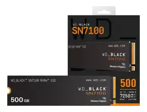 Unidad De Almacenamiento Ssd M.2 Pcie Western Digital 500gb Nvme Black Sn7100, 2280 (wds500g4x0e) Hasta 6800mb/s De Lectura