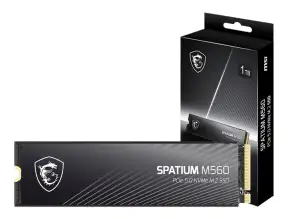 Unidad De Almacenamiento Ssd M.2 Pcie Msi 1tb Nvme Spatium M560, 2280 (s78-440l0f0-p83) 8700mb/s De Escritura Y  Hasta 10 300 Mb/s De Lectura