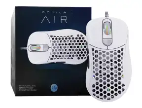 Mouse Vsg Gamer Aquilar Air (vg-m550-wht-mat) Hasta 16.000 Dpi, 6 Botones, Rgb, Blanco Mate