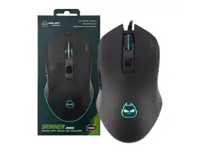 Mouse Halion Skinner Gaming (ha-m408) Negro, Led- Rgb