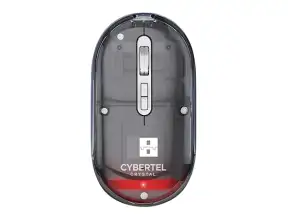 Mouse Inalambrico Cybertel Crystal Cyb M319 (cyb M713) Hasta 1600 Dpi, Receptor Usb, Transparante