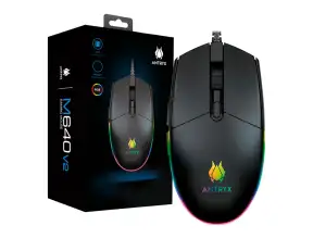 Mouse Antryx Chrome Storm M640 V2 Gaming, Sensor Hasta 7,200 Dpi, Iluminacion Rgb, Con 7 Botones, Conexion Usb, Color Negro (agm-m640kv2)