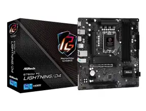 Placa Madre Asrock B760m Pg Lightning/d4 (90-mxbly0-a0uayz) Socket Lga 1700, Ram Ddr4 5333oc Mhz, 14va, 13va, 12va Gen