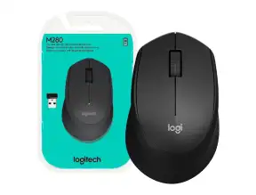 Mouse Inalambrico Logitech M280, Hasta 1000 Dpi, Con Receptor Usb, DiseÑo Ergonomico, 3 Botones ( 910-004284 )