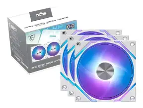 Cooler Para Case Msi Mpg Ez120 (mpg Ez120 Argb White-3w) 120 Argb, 3in1, 120mm, White