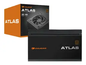 Fuente De Poder Cougar 650w Atlas (31al065002p01) Atx, 80 Plus Bronze, No Modular, Negro