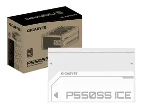 Fuente Gigabyte 550 (p550ss Ice) 80 Plus Silver, Atx Blanco 