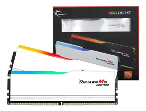 Memoria Ram G.skill Ddr5 32gb (16gbx2) Ripjaws M5 Neo Rgb (f5-6400j3240g16gx2-rm5nrw) 6400 Mt/s, Amd Expo, Blanco