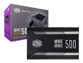 Fuente De Poder Cooler Master 500w Mwe (mpe-5501-acaab-us) Atx, 80 Plus Bronze, No Modular, Negro