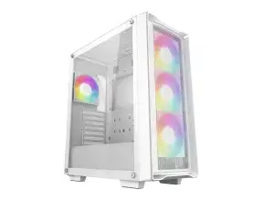 Case Deepcool Gaming Cc560 Mesh S/fuente V2 (r-cc560-whama4-g-2) Blanco Panel De Vidrio, 1 Ventilador