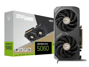 Tarjeta De Video Zotac Rtx 5060 8gb Amp Gddr7 (zt-b50600f-10m) Geforce Nvidia 128 Bits, 2 Ventiladores