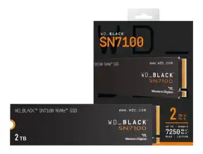 Unidad De Almacenamiento Ssd M.2 Pcie Western Digital 2tb Nvme Black Sn7100, 2280 (wds200t4x0e) Hasta 7250mb/s De Lectura
