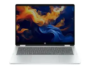 Laptop Hp Ryzen Core Ultra 5-120u Omnibook 5 Flip 14-fp0013 (b5uj3ua#aba) 14" (1920x1200), Ram 8gb, Ssd 512gb, Touchscreen, Win11, Glacier Silver