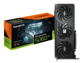 Tarjeta De Video Gigabyte Rtx 5060 Ti 16gb Gaming Gddr7 Pci Ex Dp (gv-n506tgaming Oc-16gd ) Geforce Nvidia, 128 Bits, 3 Ventiladores
