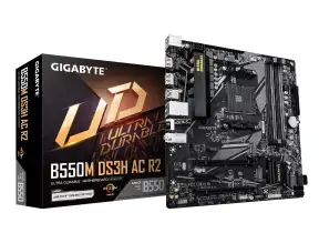 Placa Madre Gigabyte B550m Ds3h Ac R2 (b550m Ds3h Ac R2) Socket Am4, Ram Ddr4 Buss 4733oc Mhz, Wifi