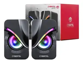 Parlante Cybertel Exxpert S301u 6 Watts (exxpert Cbx S301u) Interfaz Usb, Rgb, Negro, Led Rgb
