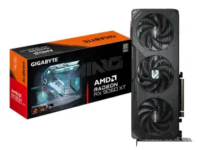 Tarjeta De Video Gigabyte Rx 9060xt 8gb Gaming 128 Bit Pci 5.0 Gddr6 (gv-r9060xtgaming Oc-8gd) 3 Ventiladores