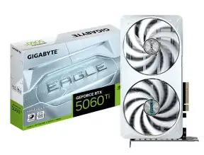 Tarjeta De Video Gigabyte Rtx 5060 Ti 8gb Eagle Oc Ice Gddr7 Pci Ex Dp (gv-rtx5060ti 8gb Eagle Oc Ice) Geforce Nvidia, 128 Bits, 3 Ventiladores
