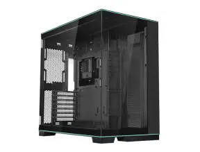 Case Lian Li O11 O11d  Evo Rgb Black S/ Fuente Negro 2 Panel Vidrio (o11dergbx) Sin Fan