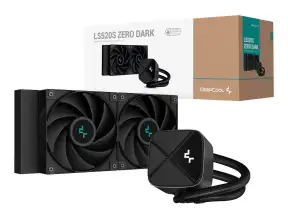 Sistema De Enfriamiento Liquido Deepcool Ls520s Zero Dark (r-ls520-bknnmm-g-1)  2 Ventiladores, 240mm, Led Rgb