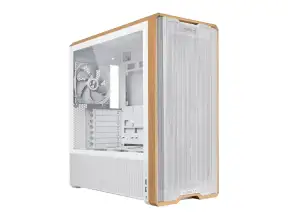 Case Lian Li Lancool 217 S/fuente (lan217w) Panel De Vidrio, 5 Ventiladores, Blanco