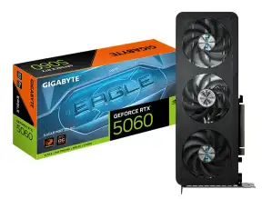 Tarjeta De Video Gigabyte Geforce Rtx 5060 8gb Eagle Max Oc Gddr7 (gv-n5060eagle Oc-8gd) Nvidia 128 Bits, 3 Ventiladores