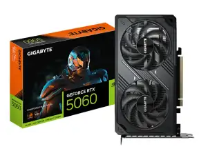 Tarjeta De Video Gigabyte Geforce Rtx 5060 8gb Windforce Max Oc Gddr7 (gv-n5060wf2max-oc-8gd) Nvidia, 128 Bits, 2 Ventiladores