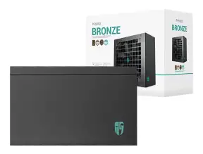 Fuente De Poder Deepcool 600w, Pf600x 80 Plus Bronze (pf600x-hd) Atx, 80 Plus Bronze, No Modular, Negro