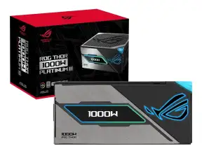 Fuente De Poder Asus 1000w Rog Thor (rog-thor-1000p3-gaming) Atx, 80 Plus Platinum, Modular, Negro