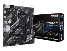 Placa Madre Asus B550m-k-argb Prime (prime-b550m-k-argb) Socket Am4, 2 Slot De Ram Ddr4 Buss 4866oc Mhz