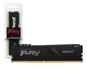 Memoria Ram Kingston Fury Ddr4 16gb Beast (kf432c16bb1/16wp) 3200 Mhz, Negro