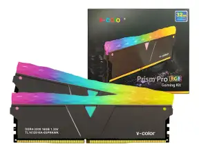 Memoria Ram V-color Ddr4 32gb (16gbx2) Prism Pro Rgb (tl1632816a-e6prkwk) 3200 Mhz, Black